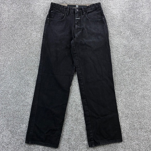 Vintage Marithe Francois Girbaud Jeans Mens 30 Black Denim Wide Baggy Leg Grunge